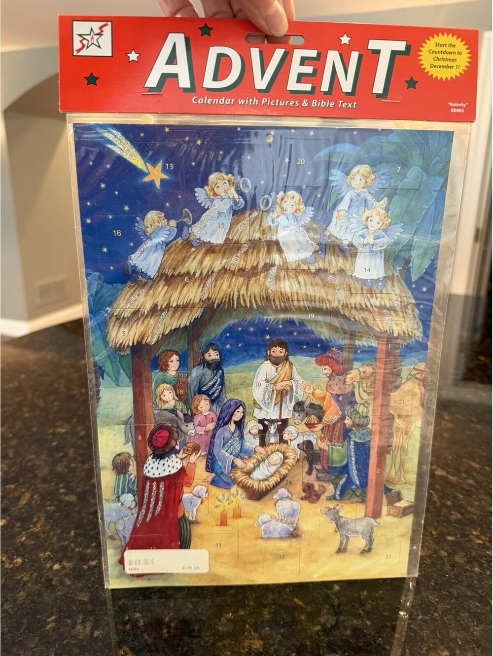 Vintage Vermont Christmas Company Advent Calendar “Nativity “New Sealed